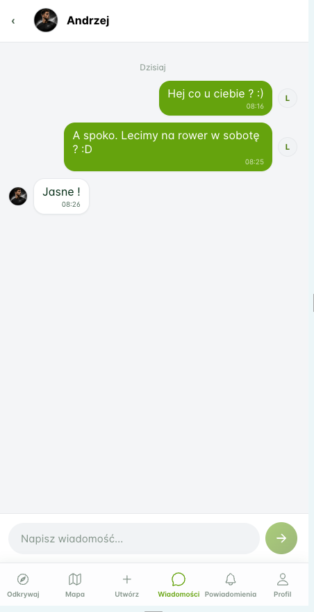 Czat na żywo w aplikacji Huddlo